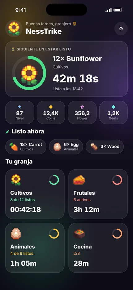 Cada cosecha, a tiempo